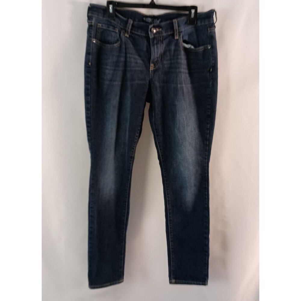 Old Navy The Flirt Mid Rise Straight Leg Jeans Women’s Size 12 Blue Denim